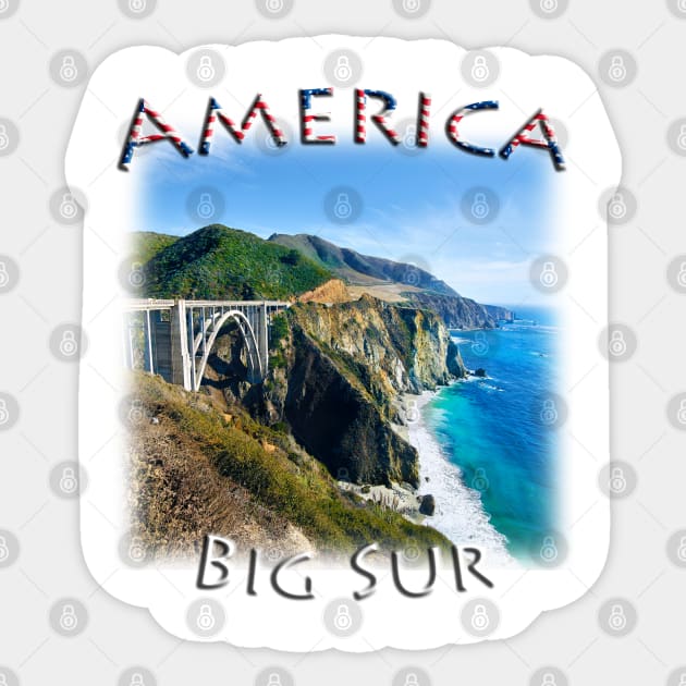 America - California - Pfeiffer Big Sur Sticker by TouristMerch